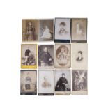 12 cabinet cards, (two a/f)