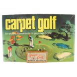 A boxed Carpet Golf game together with Magic Ball table skittles set by Li-Lo