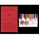 A Second World War Far East Theatre POW campaign medal group with Certificate of Service of