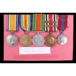 British War and Victory Medals with Special Constabulary Long Service Medal (two clasps) and 1953