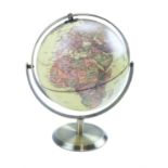 A cotemporary student's gimballed desk globe, 30 cm