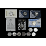 Thirteen silver GB Britannia two pound coins, including a 1998 low mintage year with certificate,