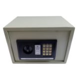 A GX B0709 electronic digital safe, (with code), 35 cm x 25 cm x 25 cm
