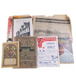 A quantity of vintage pamphlets and magazines, including Tatler, Connoisseur, The Sketch, and