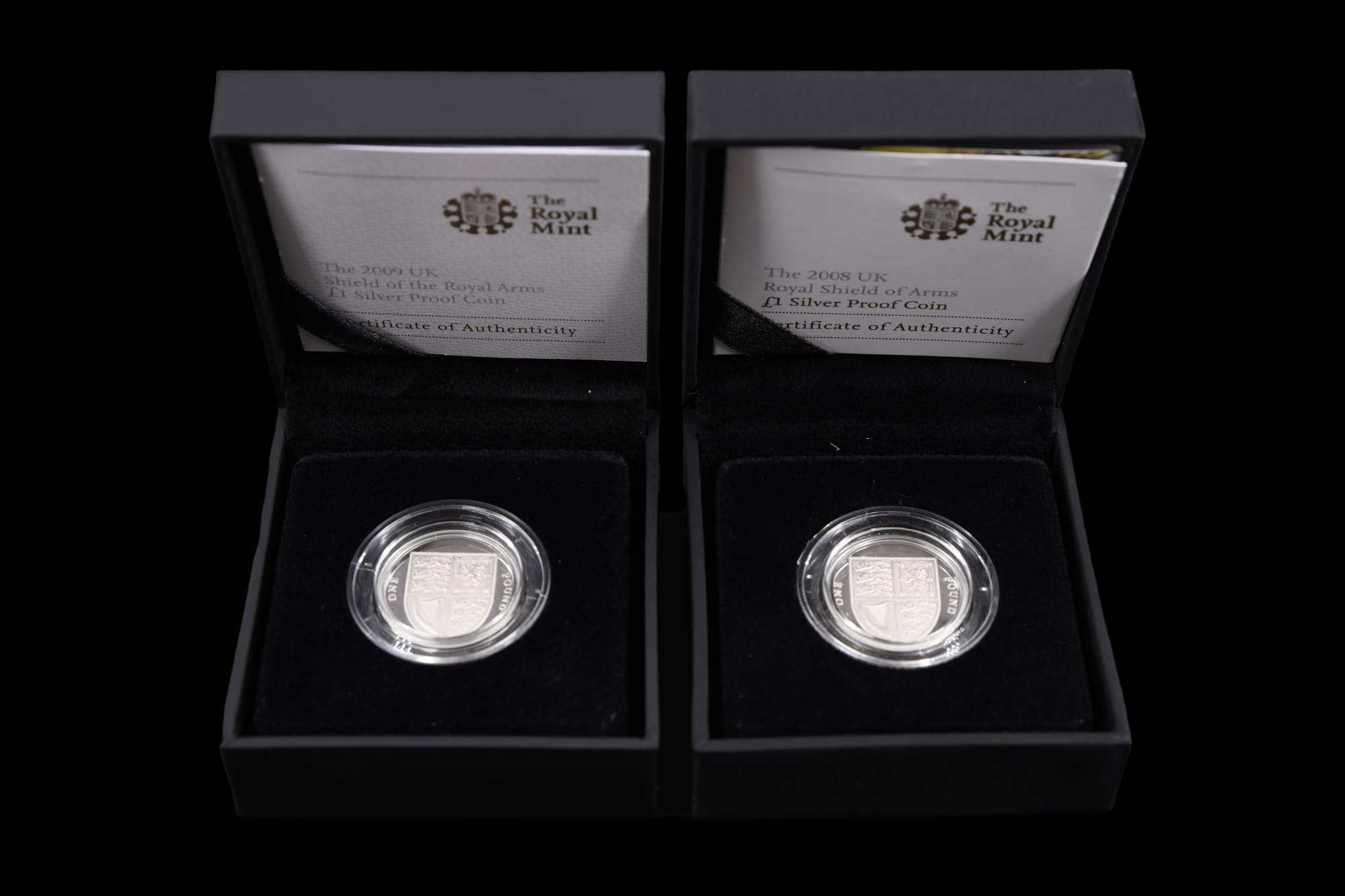 A group of cased silver proof GB one and two pound coins, including Pattern Collection, Shield of - Image 7 of 12