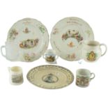 A quantity of Victorian and later commemorative ceramics and glass, including items relating to