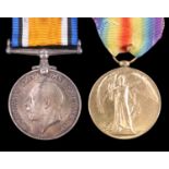 British War and Victory Medals to RTS-8765 F Mallinson, Army Service Corps