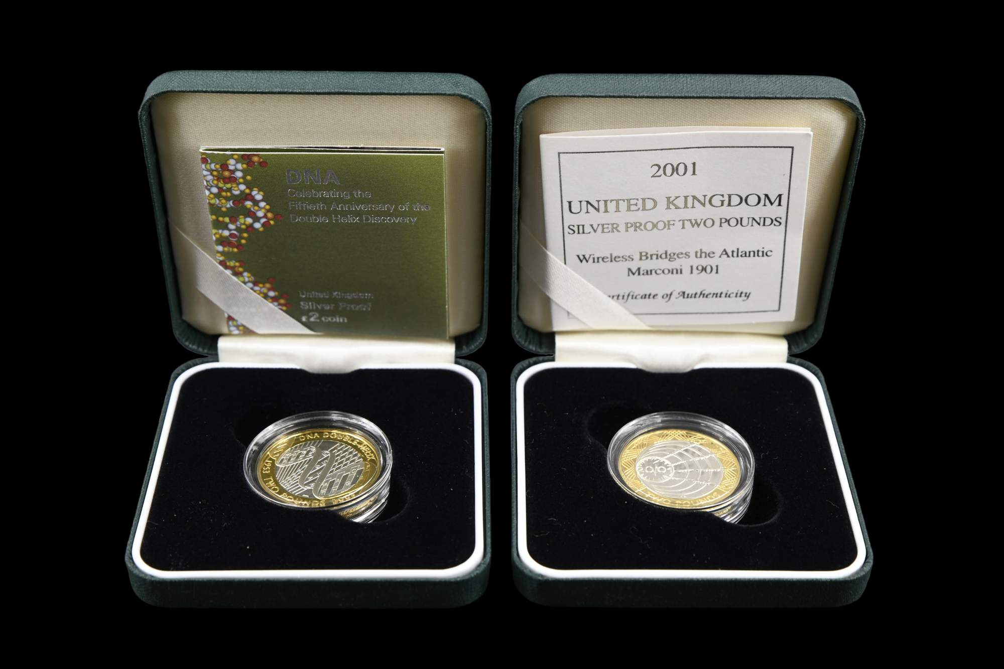 A group of cased silver proof GB one and two pound coins, including Pattern Collection, Shield of - Image 5 of 12