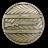 A Norwegian bronze Militære Skimerke / Military Ski Badge by David Andersen, 2 cm
