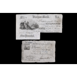 A George III 1802 Newcastle Upon Tyne one pound / twenty shillings banknote together with a