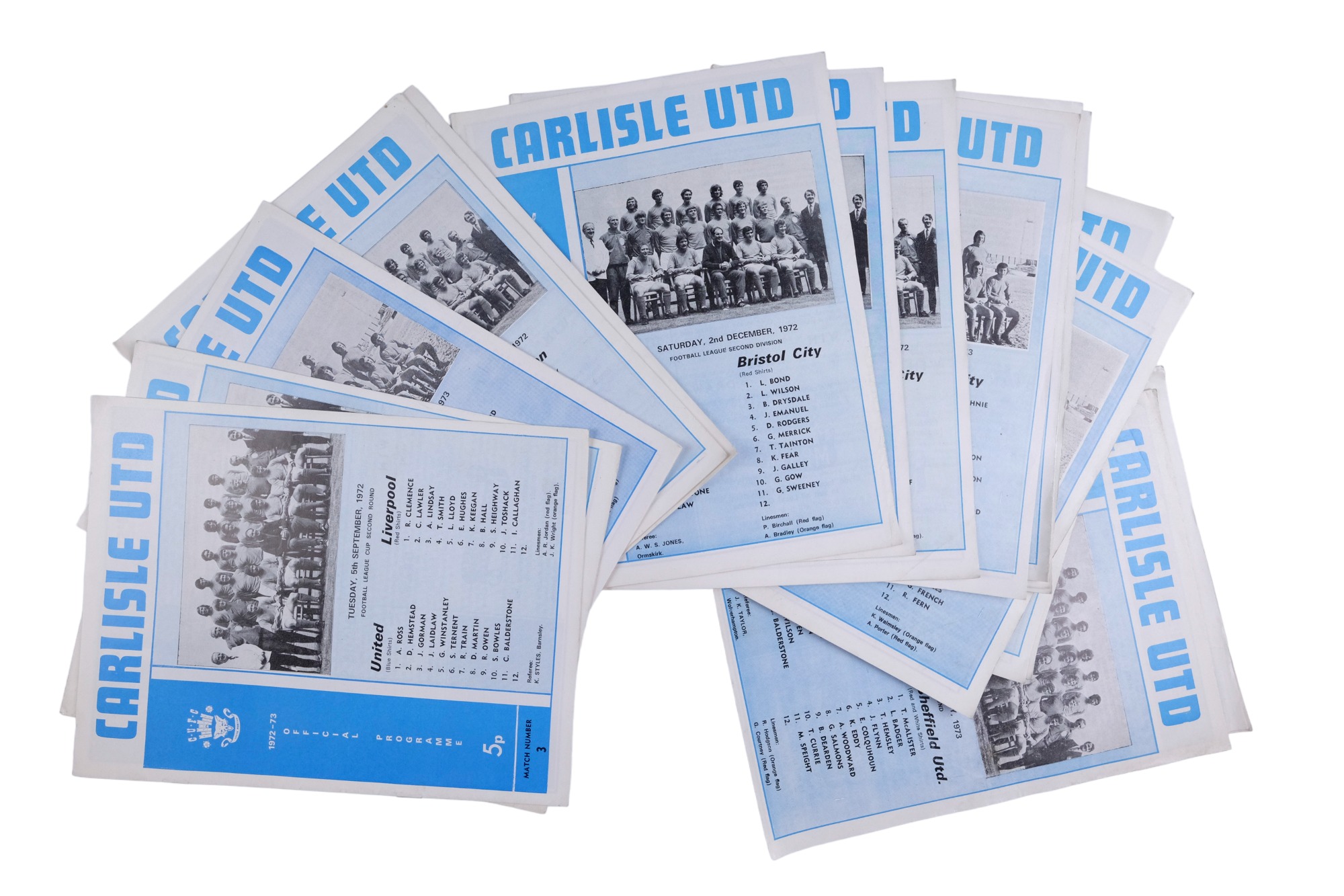 A large quantity of Carlisle United Football Club match day programmes, 1967 -1981, together with - Image 18 of 40