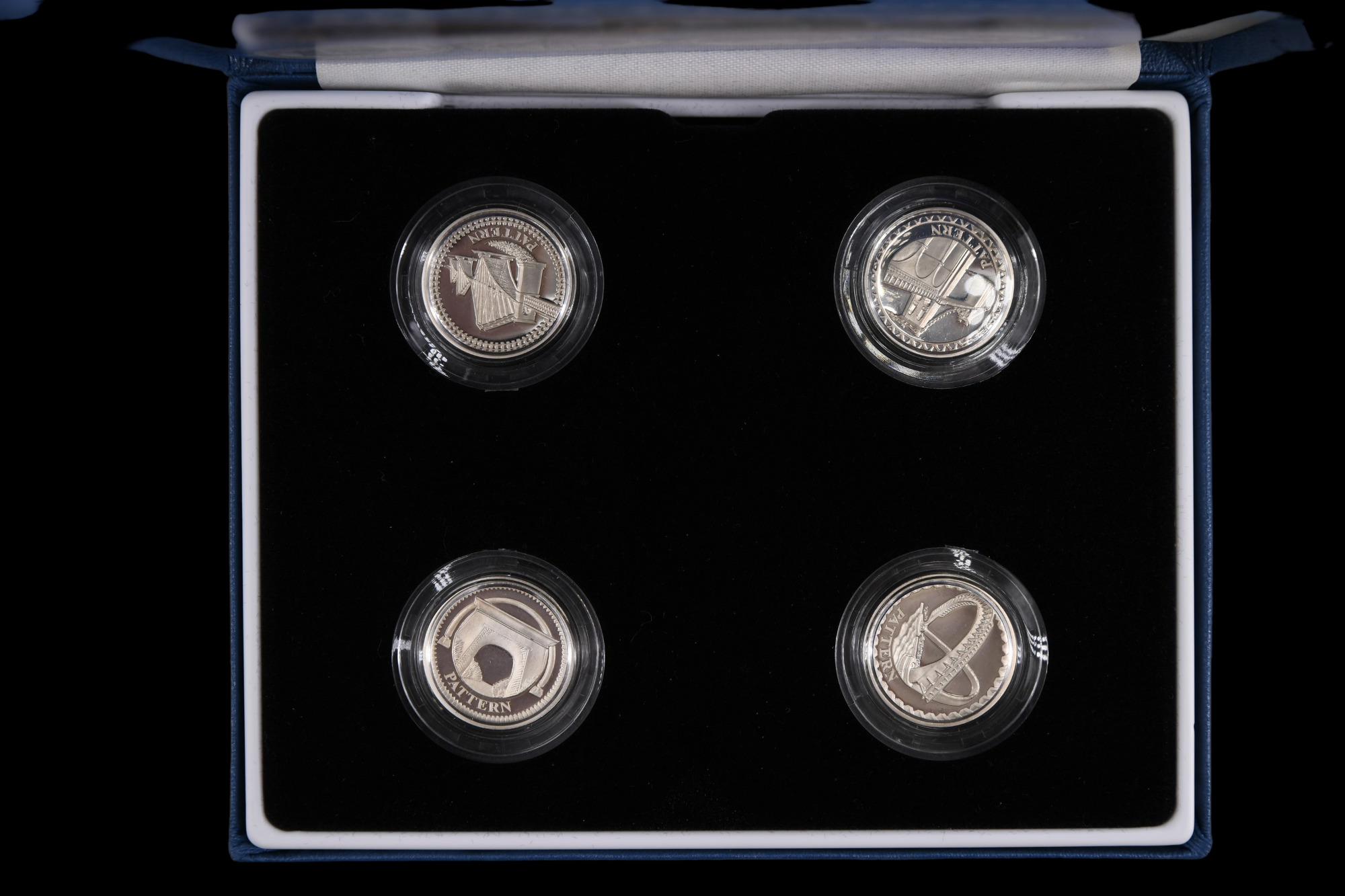 A group of cased silver proof GB one and two pound coins, including Pattern Collection, Shield of - Image 3 of 12