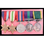 Second World War campaign medals, General Service Medal with Palestine 1945-8 clasp and