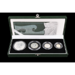 A cased silver proof 2003 Britannia Collection coin set by The Royal Mint with certificate