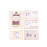 Five vintage royal commemorative cigarette card albums and cards