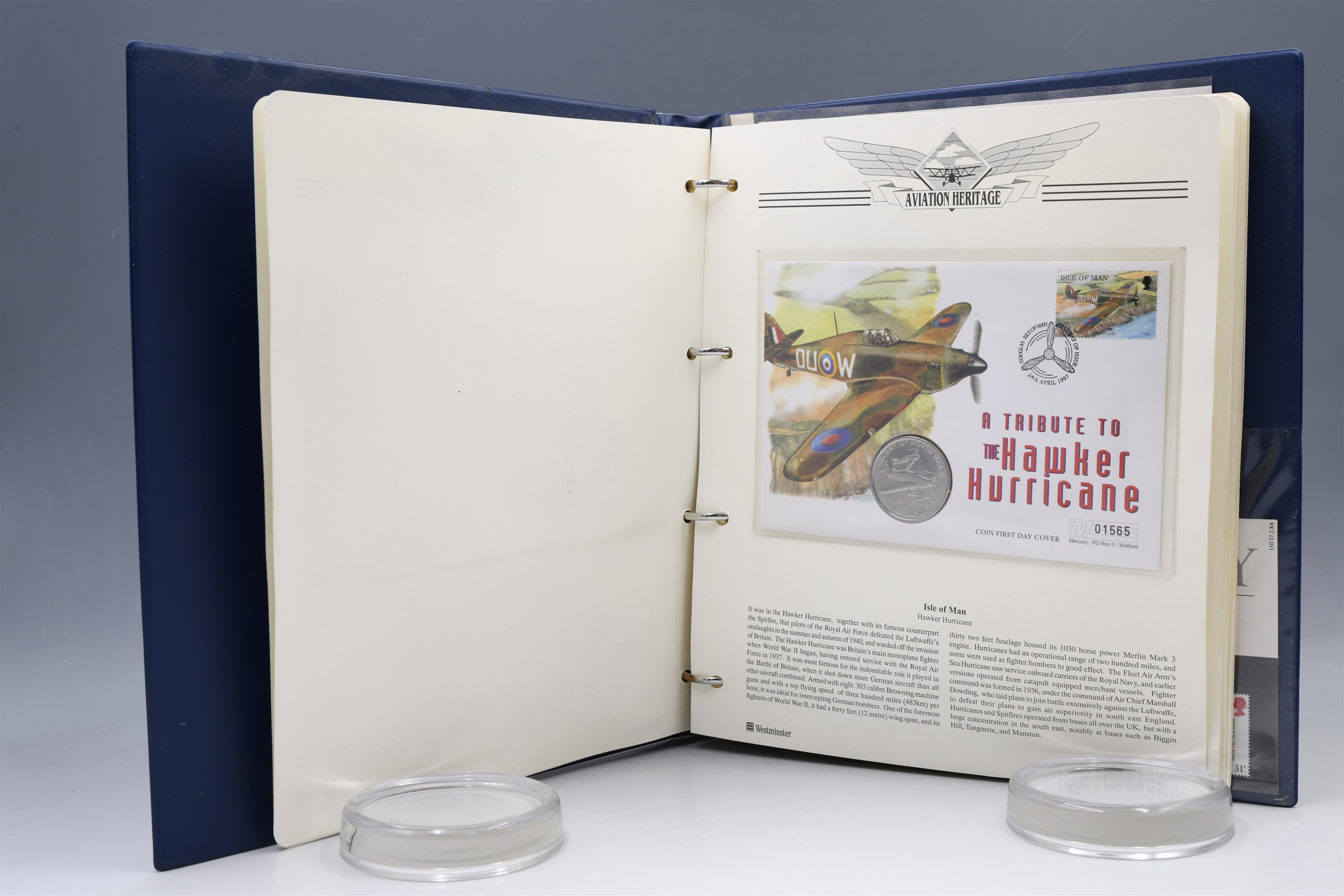 An album of Westminster coin covers relating to the RAF, "100 Years of Naval Aviation", together - Image 36 of 58