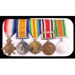 A 1914-15 Star, British War, Victory, Special Constabulary and Defence Medals to 2038 Pte Thomas