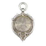 A 1911-1912 WWPC Cumberland Shield silver swimming prize fob medallion, 4 cm