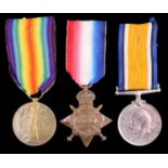 A 1914-15 Star, British War and Victory Medals to 24/993 Rifleman T L Wickens, New Zealand