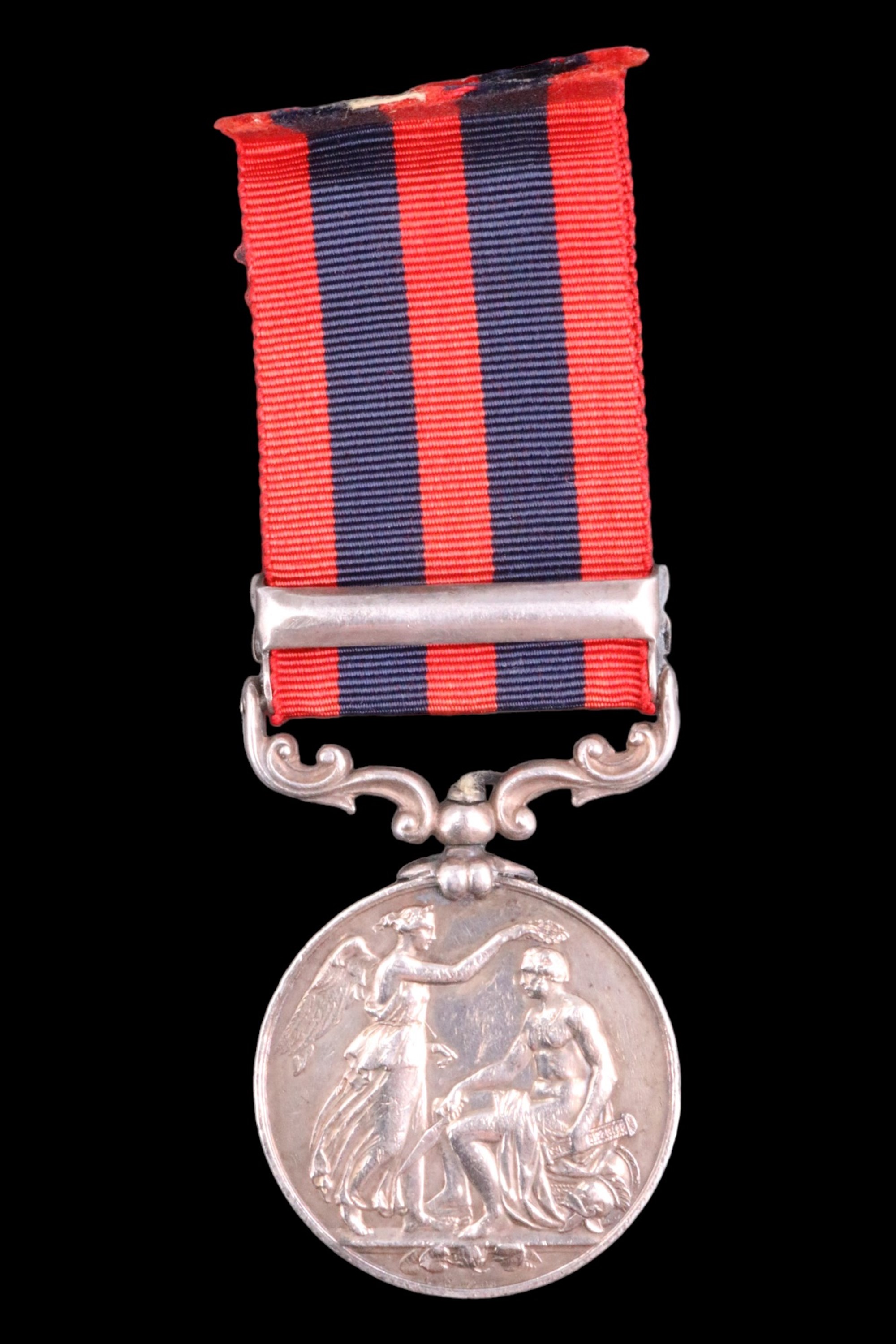 An India General Service Medal with Bhootan clasp to 713 H Oldham, 55th Regiment - Image 2 of 5