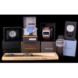 A group of boxed wristwatches, including Sekonda, Infantry, Forsining Watch Company Limited, etc