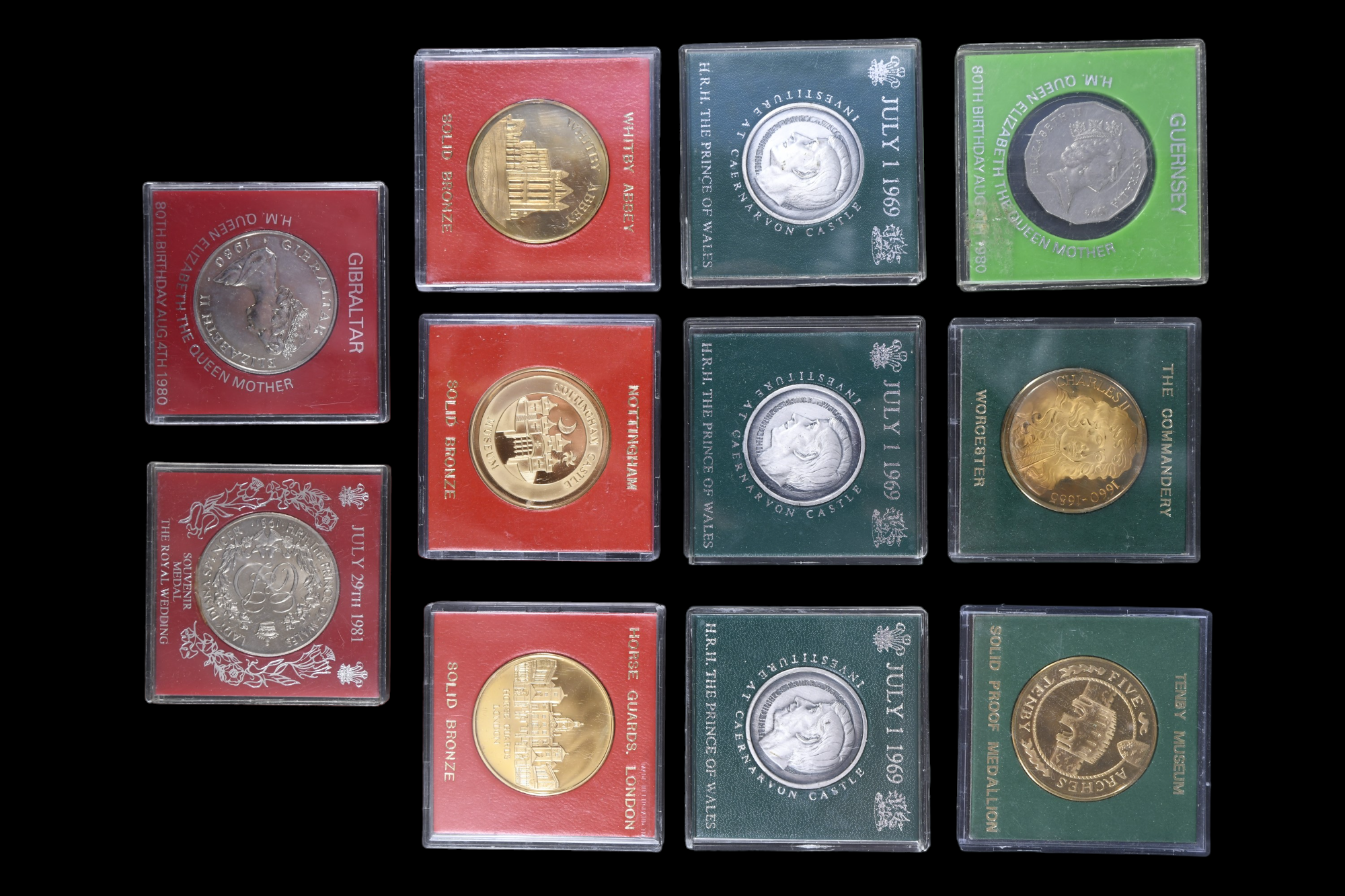 A quantity of royal commemorative coins, tokens, and medallions together with a group of other - Image 6 of 9