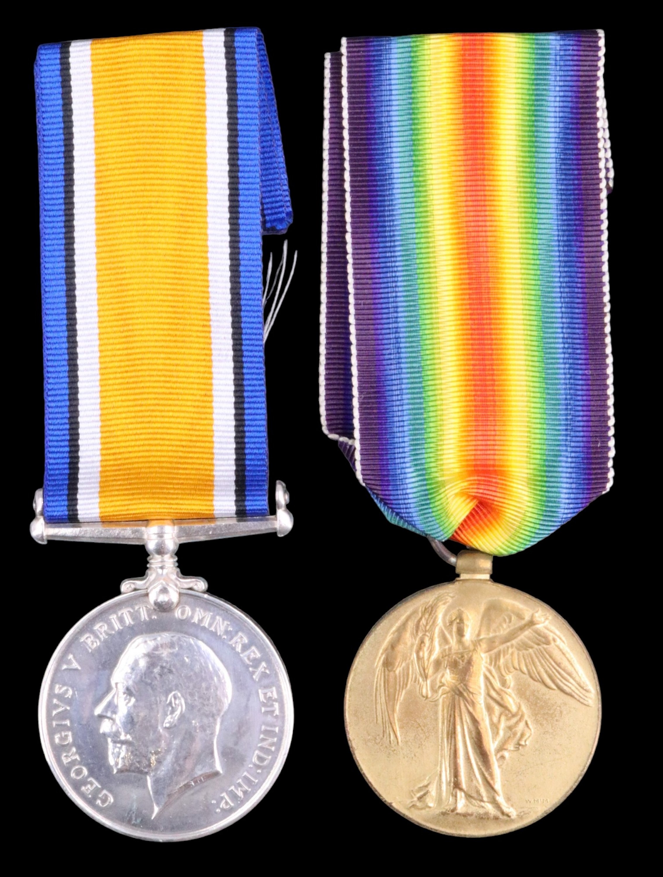 British War and Victory Medals to 25197 Pte J Emmerson, Border Regiment