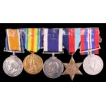 British War, Victory, Royal Navy Long Service and Second World War campaign medals to M34996 A V