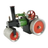A vintage Mamod tinplate live steam road roller, third quarter 20th Century, 21.5 x 18 cm