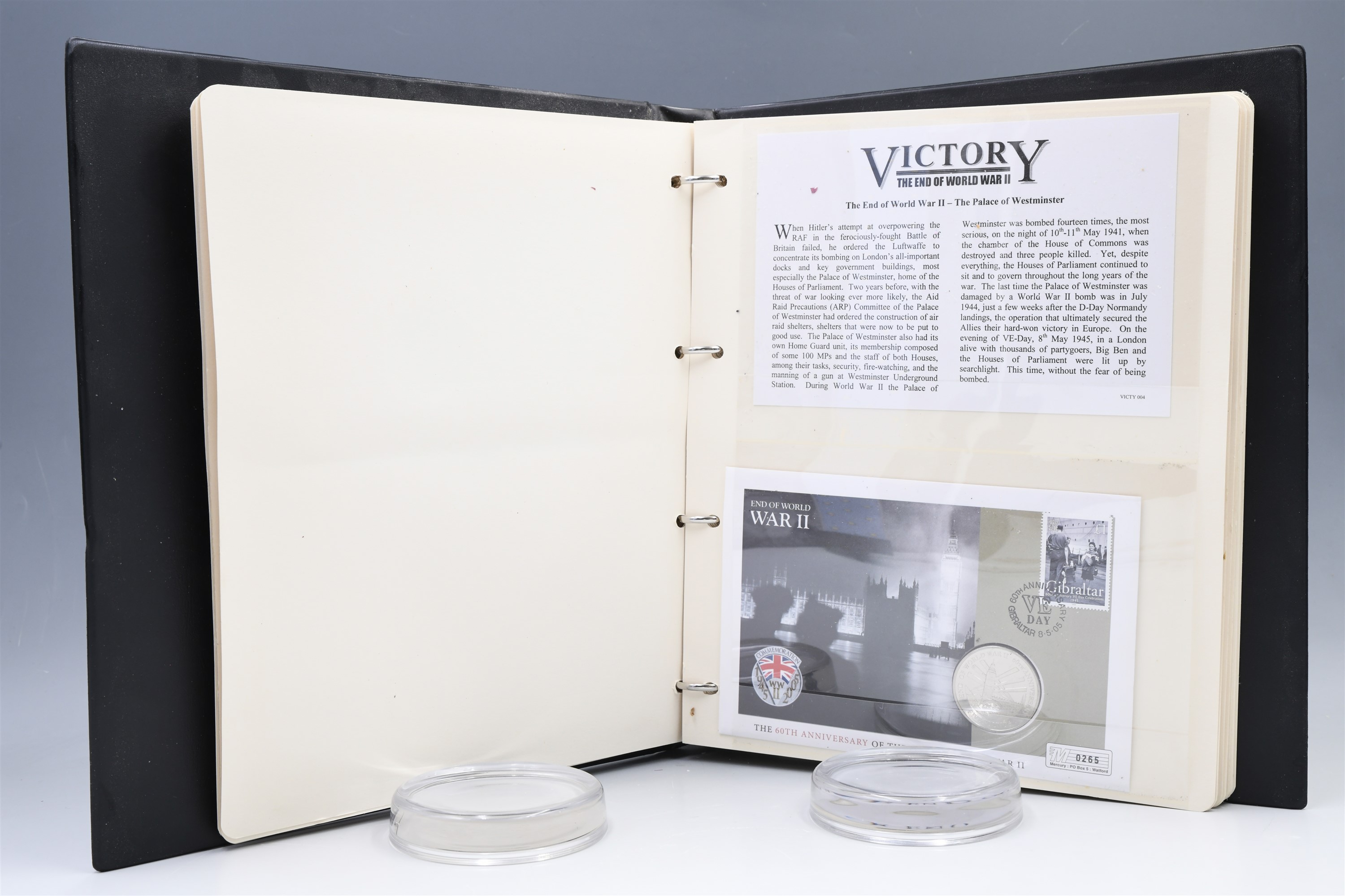 Two albums of "World War II Route to Victory" coin covers and first day stamp covers, including "The - Image 6 of 72