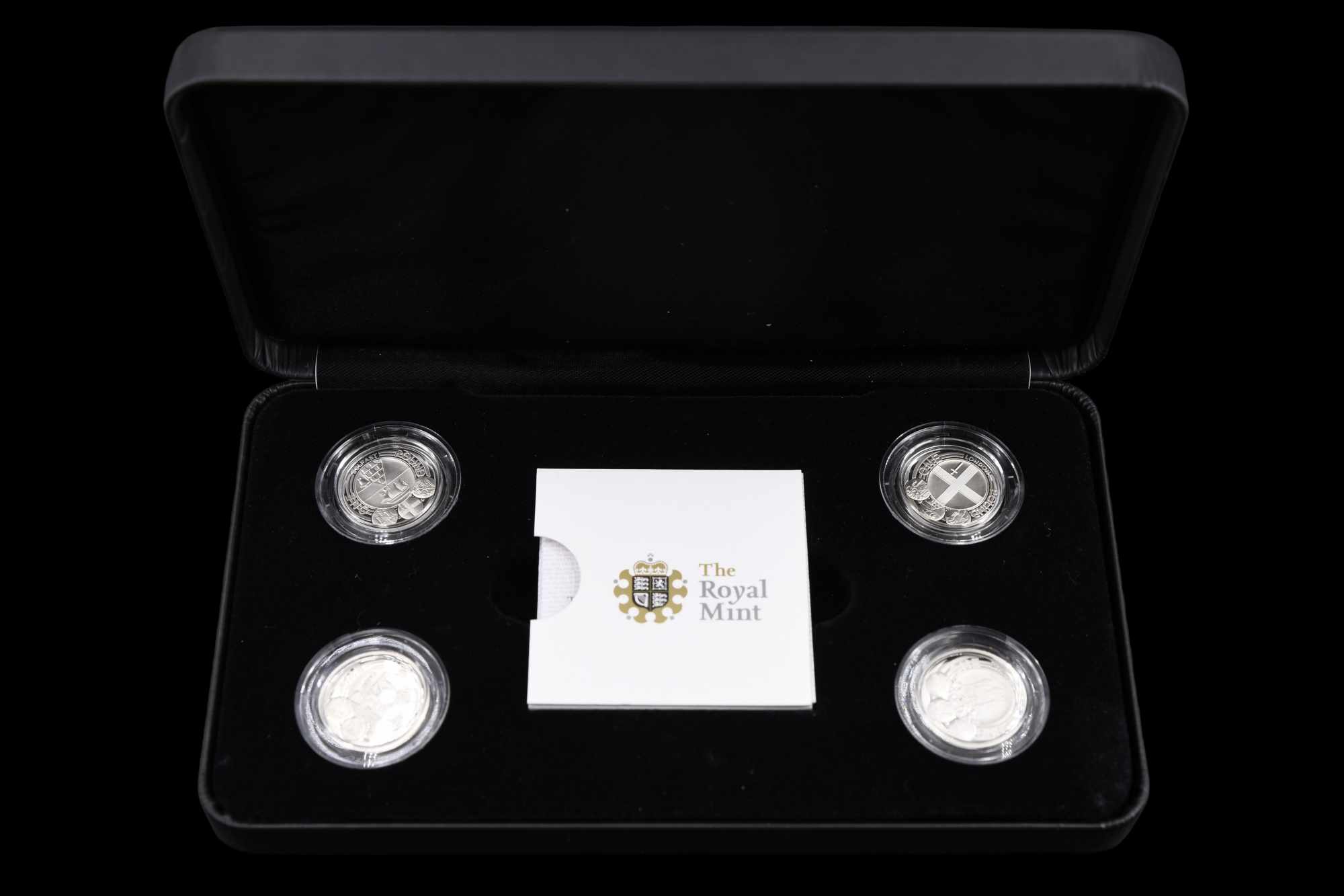 A group of cased silver proof GB one and two pound coins, including Pattern Collection, Shield of - Image 9 of 12