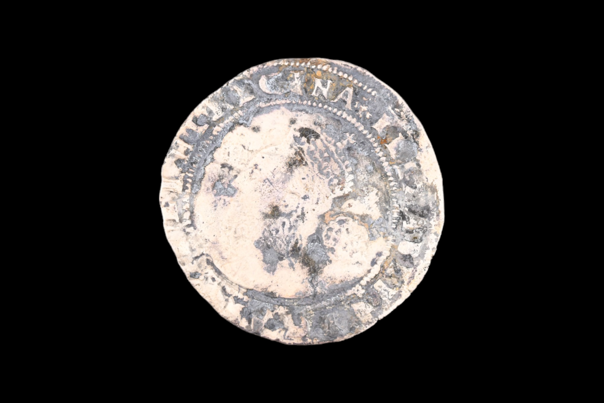 An Elizabeth I 1576 hammered silver sixpence coin - Image 2 of 2