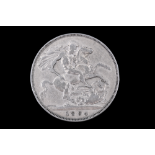 An 1894 silver crown coin