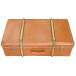 A large vintage luggage trunk, 80 x 25 x 45 cm