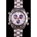 A cased Festina stainless steel chronograph wristwatch, case marked 6563, 41 mm excluding crown, [