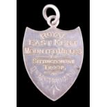 An Edwardian Royal East Kent Mounted Rifles Sittingbourne Troop Challenge Cup fob medallion, 33 mm