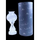 A boxed Tyrone Crystal cut glass table lamp, 35 cm