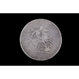 A George III 1819 silver crown coin