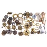 A quantity of oil lamp parts, including 20 burners, galleries, wicks, etc