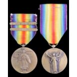 US and French Allied Victory medals