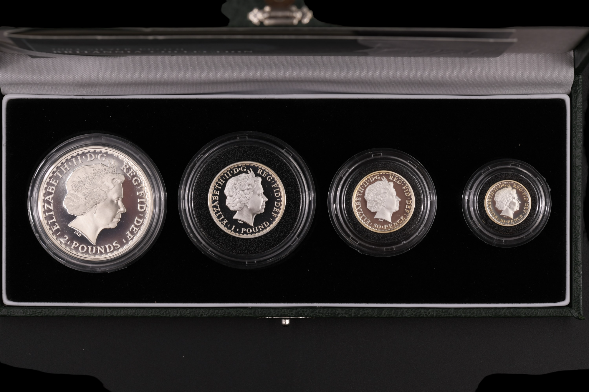 A cased silver proof 2003 Britannia Collection coin set by The Royal Mint with certificate - Image 2 of 4