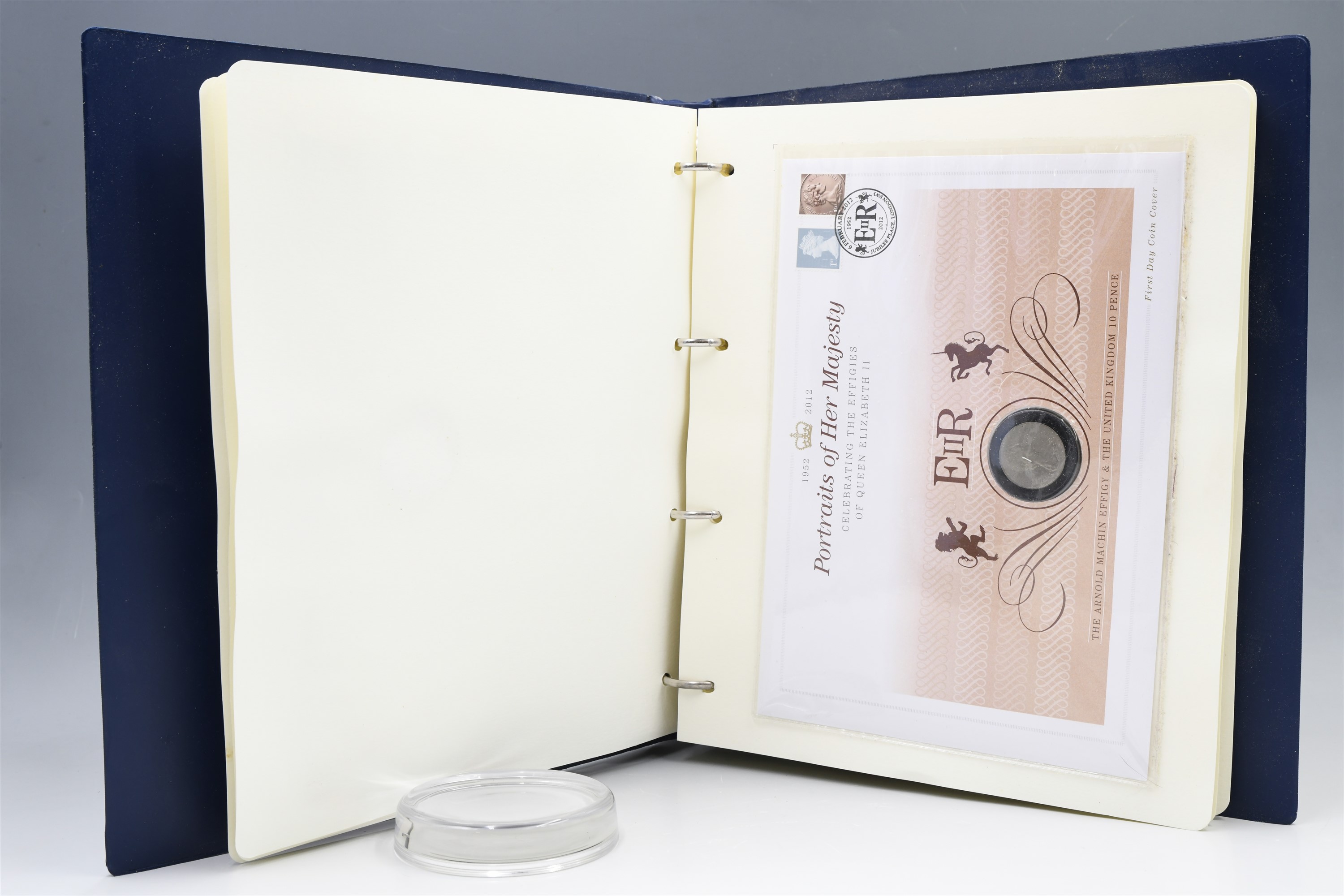 An album of Portraits of Her Majesty first day coin and banknote covers, limited edition 382/500, by - Image 5 of 8