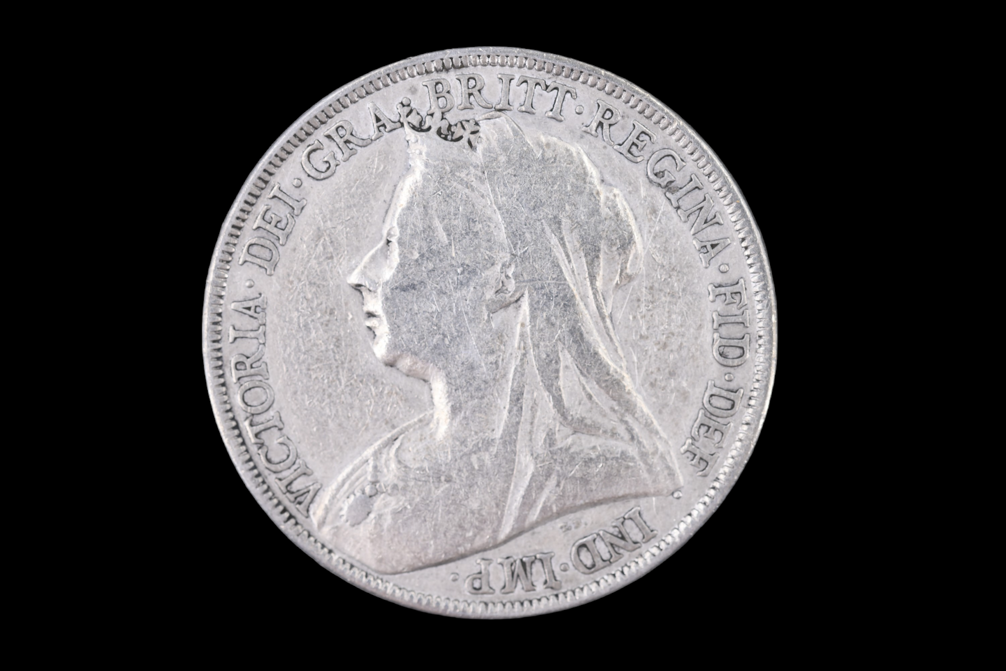 An 1894 silver crown coin - Image 2 of 9