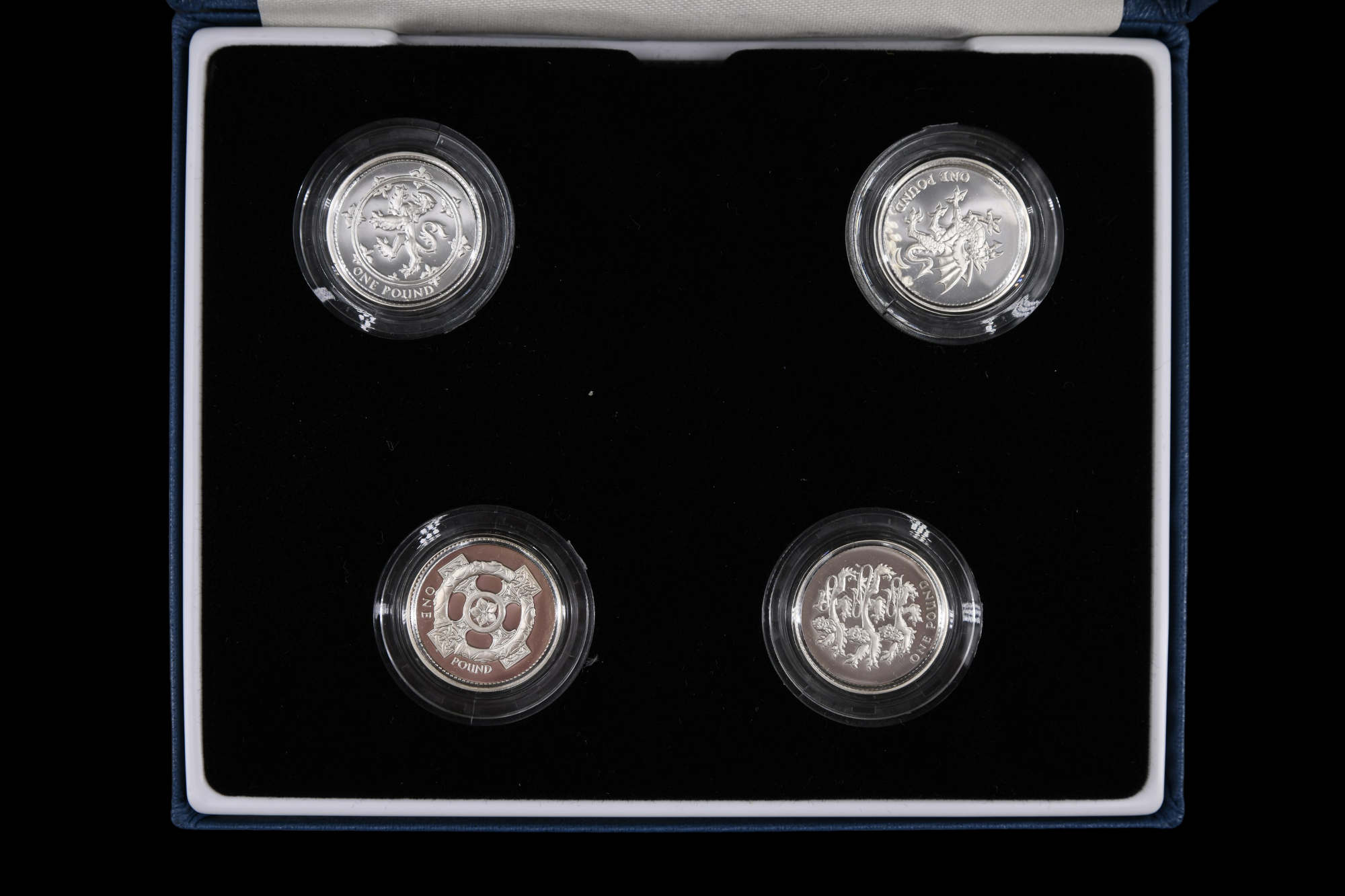 A group of cased silver proof GB one and two pound coins, including Pattern Collection, Shield of - Image 4 of 12