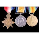 A 1914-15 Star, British War and Victory Medals to 11238 Pte A Fiddes, Scots Guards