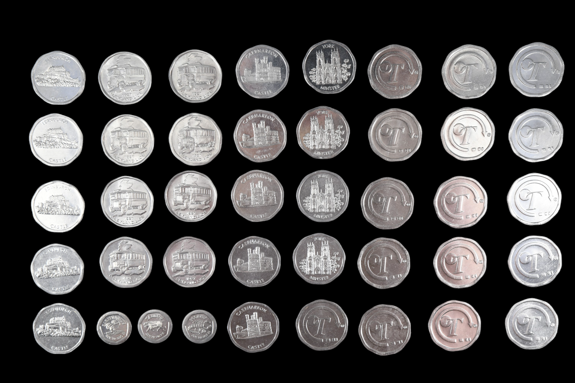 A quantity of National Transport tokens