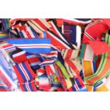 A quantity of medal ribbons