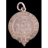 An Edwardian No 1 Glasgow Company Clyde Division Royal Navy Volunteer Reserve white metal fob