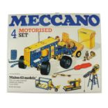 A boxed Meccano 'Motorised Set 4', No 07504