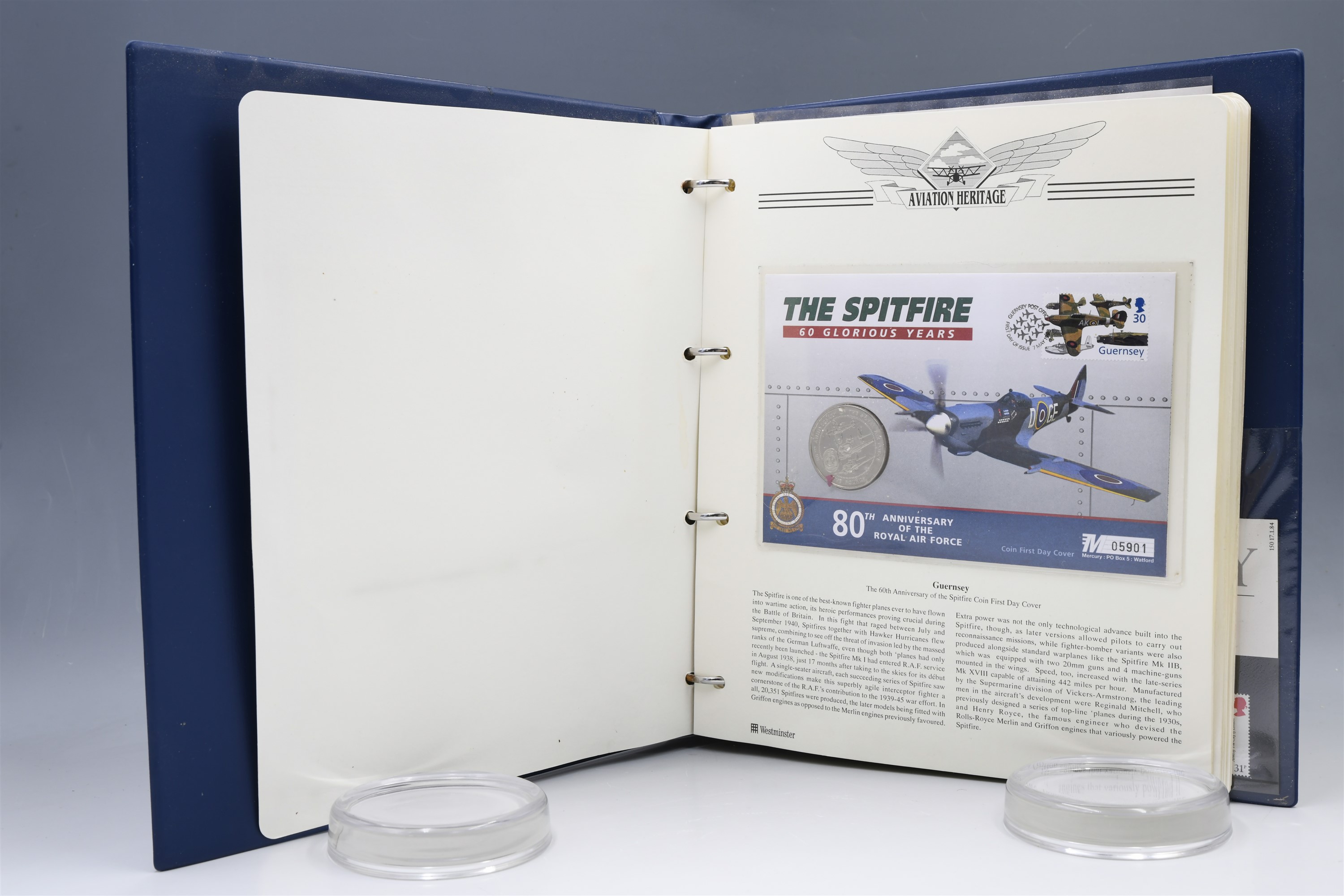 An album of Westminster coin covers relating to the RAF, "100 Years of Naval Aviation", together - Image 35 of 58